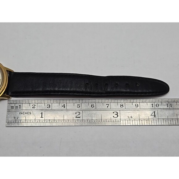 Vintage Timex Marlin Day Date Manual Wind Gold Tone 1975 35mm M27 Runs 26830 - Picture 11 of 13